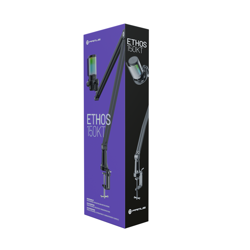 Micrófono condensador Primus Ethos 150KT, cardioide, brazo, USB-C