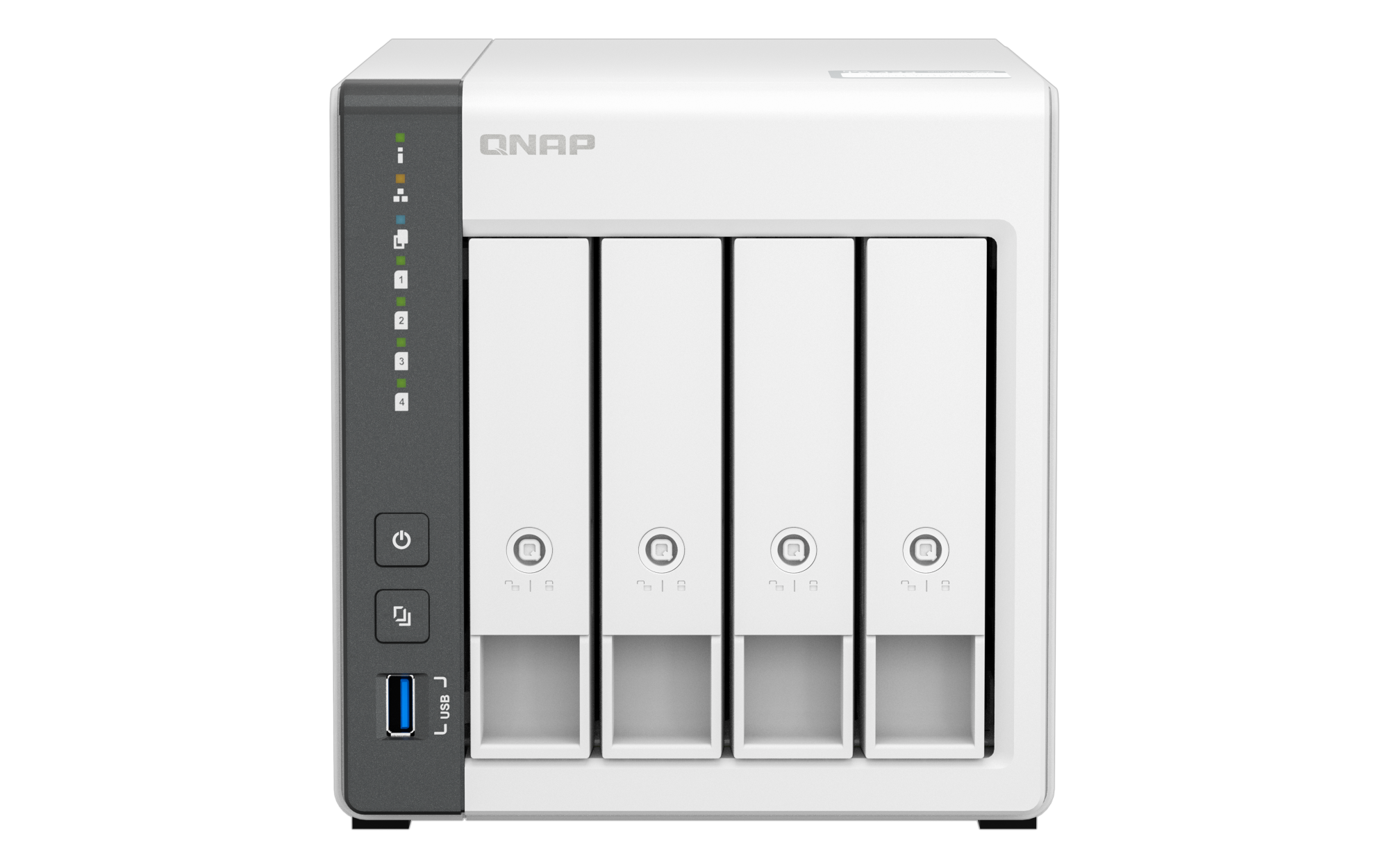 NAS QNAP TS-433-4G-US de 4 bahías con procesador Quad-Core y 4 GB de RAM