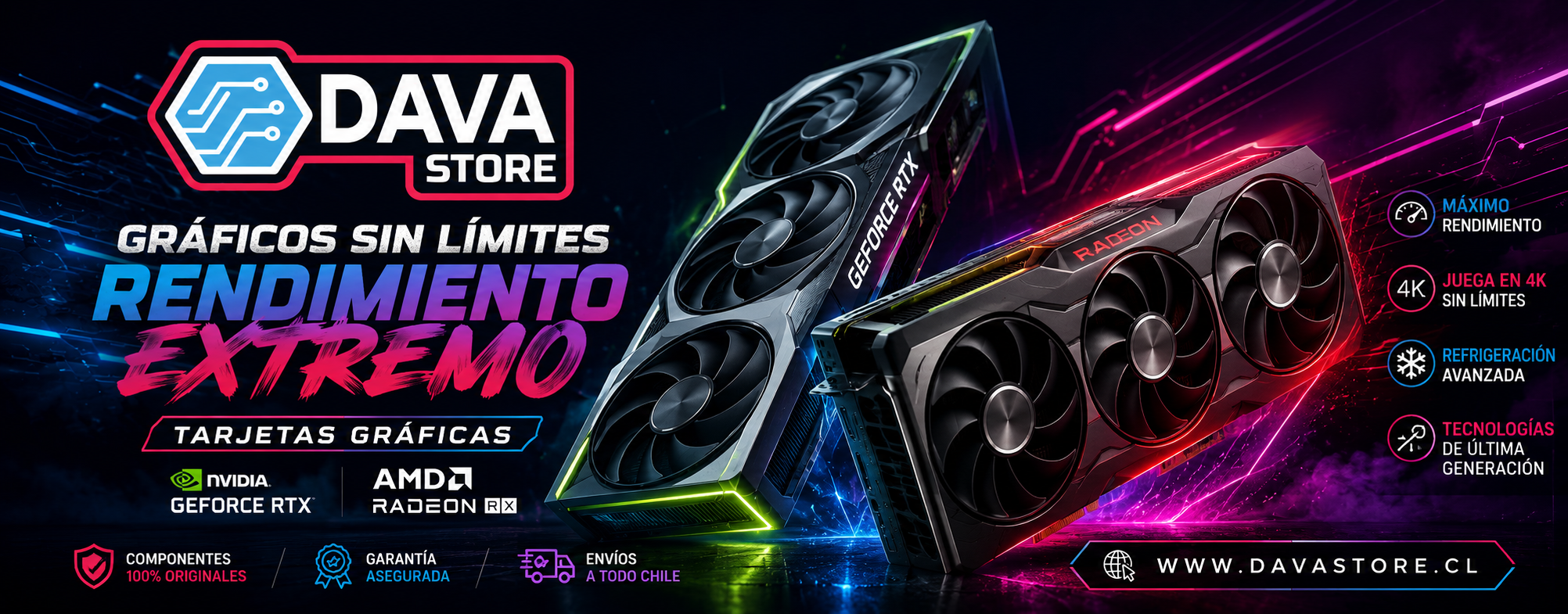 Banner promocional DAVA STORE SPAS - Ofertas y promociones en tecnología