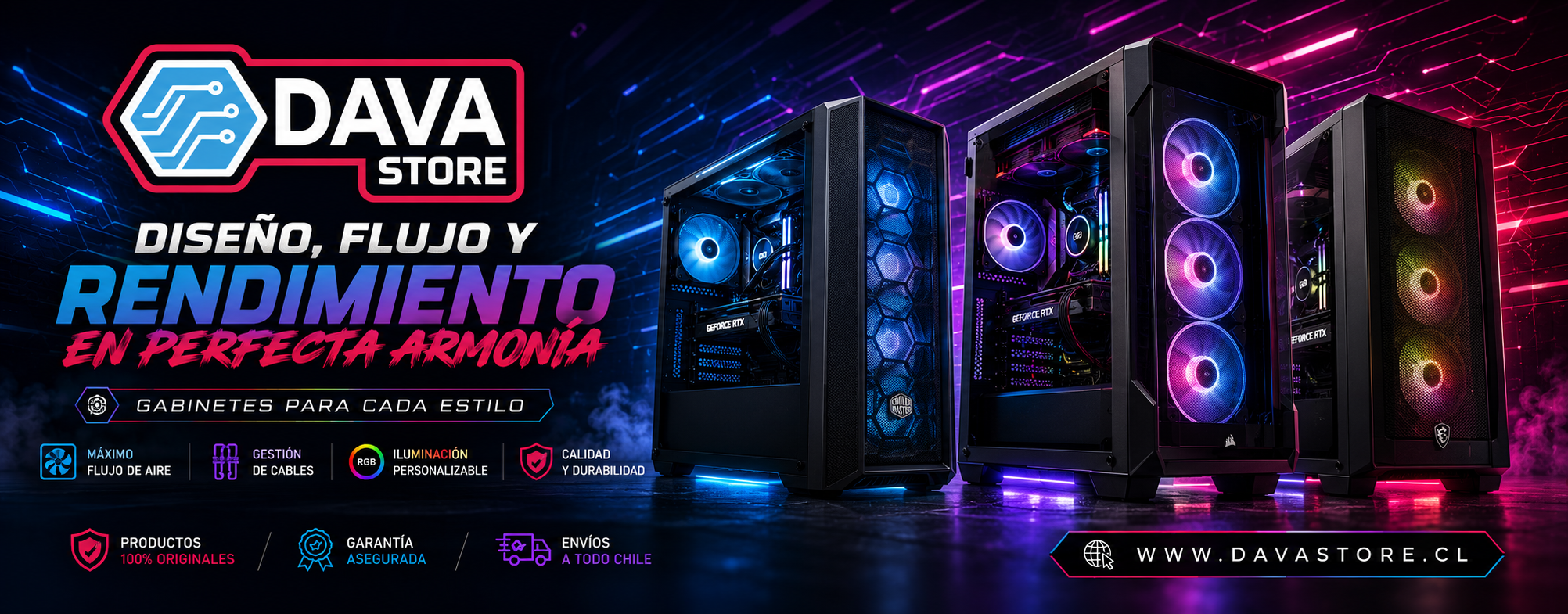 Banner promocional DAVA STORE SPAS - Ofertas y promociones en tecnología