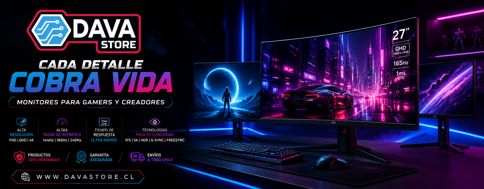 Banner promocional DAVA STORE SPAS - Ofertas y promociones en tecnología