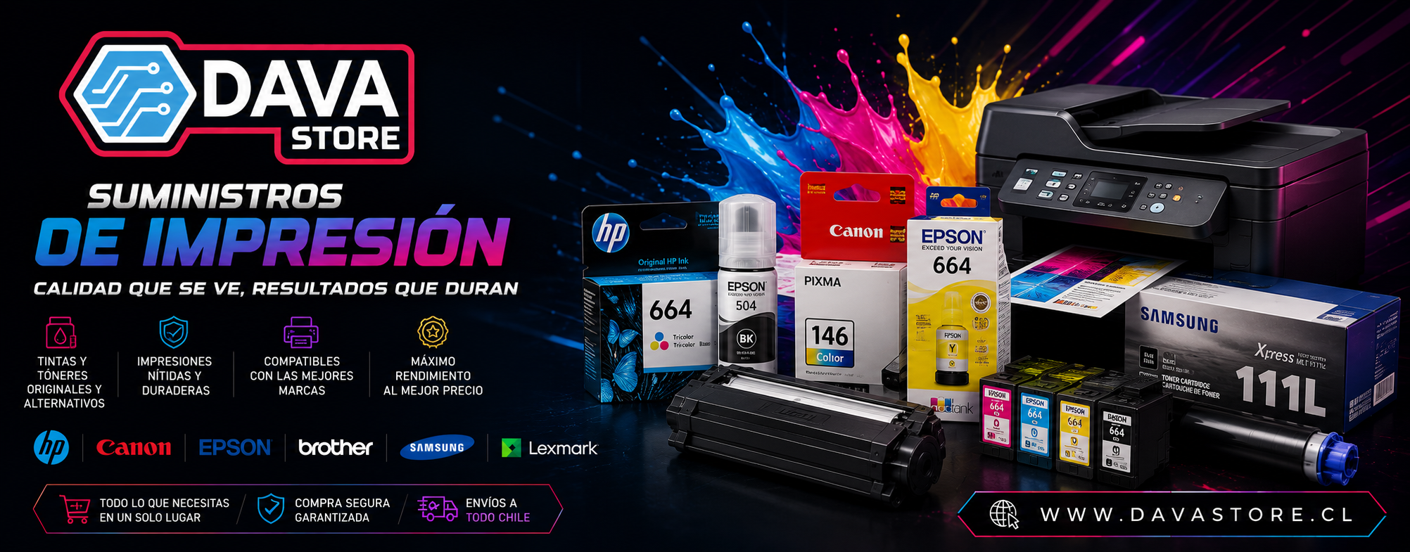 Banner promocional DAVA STORE SPA- Ofertas y promociones en tecnología